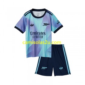 Camisolas de futebol Arsenal Criança Equipamento 3ª 2024/25 Manga Curta